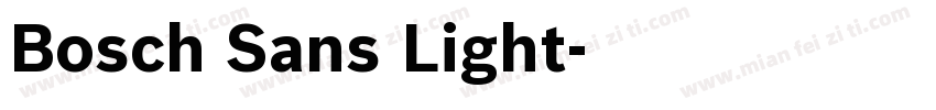 Bosch Sans Light字体转换